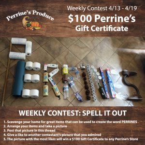 Read more about the article Spell it out Perrines Contest