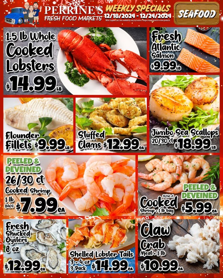 Dec 18 - Dec 24, 2024 - Weekly Specials - Seafood