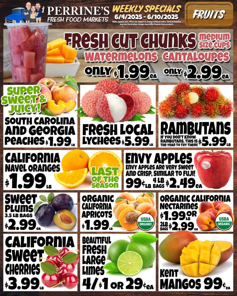 Jun 4 - Jun 10, 2025 - Weekly Specials - Fruits
