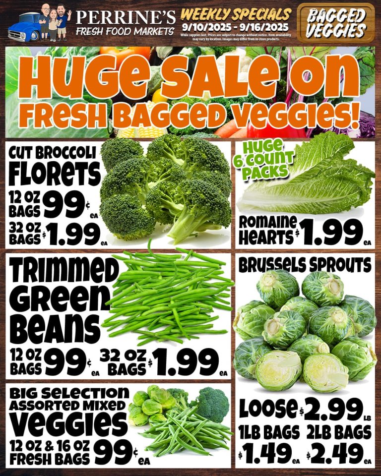 Sep 10 - Sep 16, 2025 - Weekly Specials - Bagged Veggies