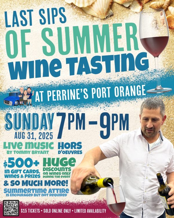 Port Orange Wine Tasting Tickets - Sunday 8/31/25 - 7pm to 9pm