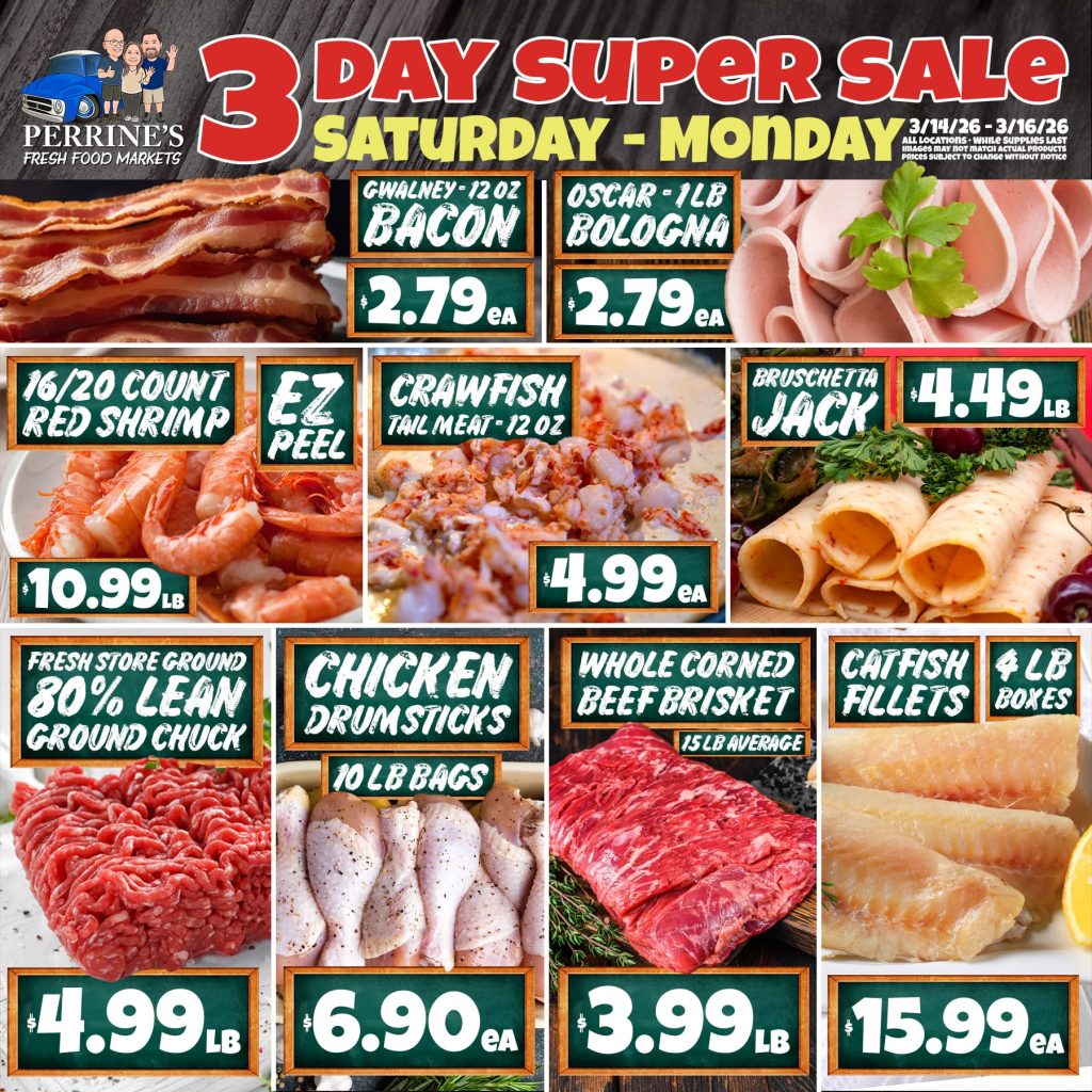 3 Day Sales - Mar 14 - Mar 16, 2026 - Meat