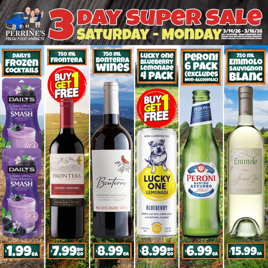 3 Day Sales - Mar 14 - Mar 16, 2026 - Wine