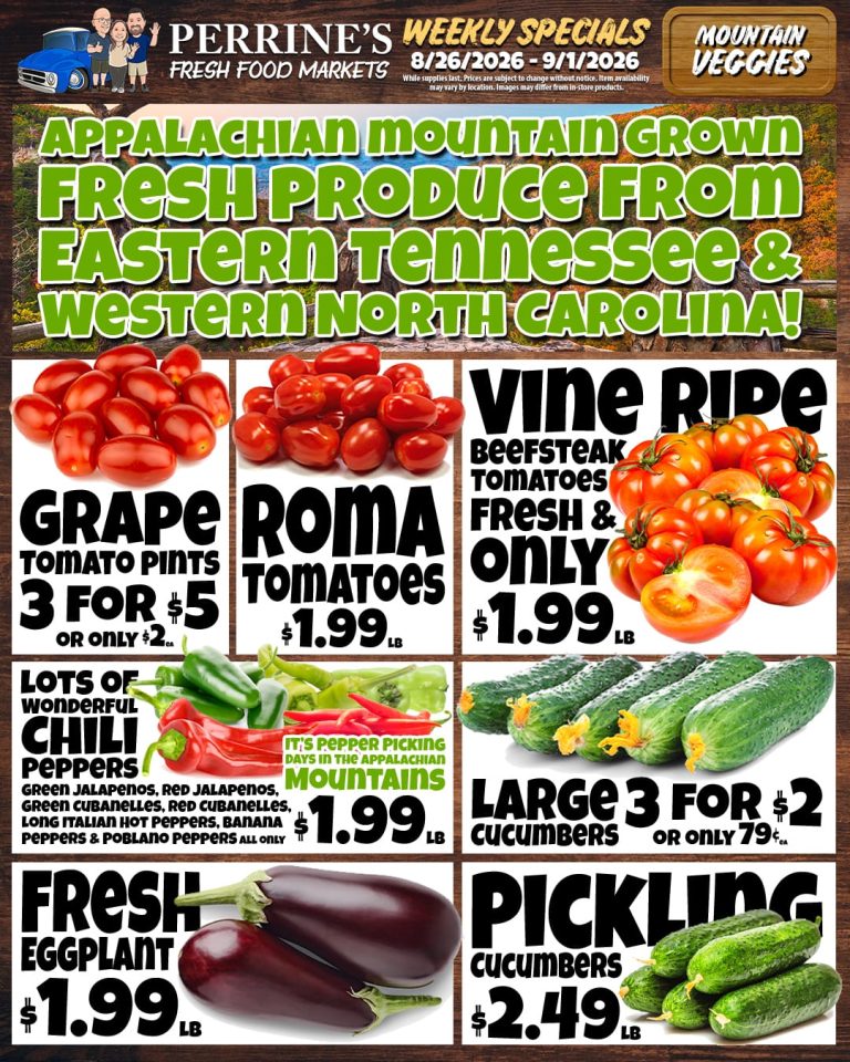 Aug 26 - Sep 1, 2026 - Weekly Specails - Mountain Veggies