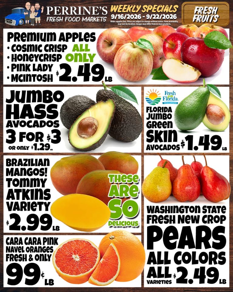 Sep 16 - Sep 22, 2026 - Weekly Specials - Fresh Fruits