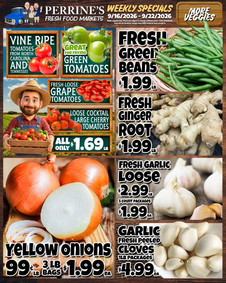 Sep 16 - Sep 22, 2026 - Weekly Specials - More Veggies