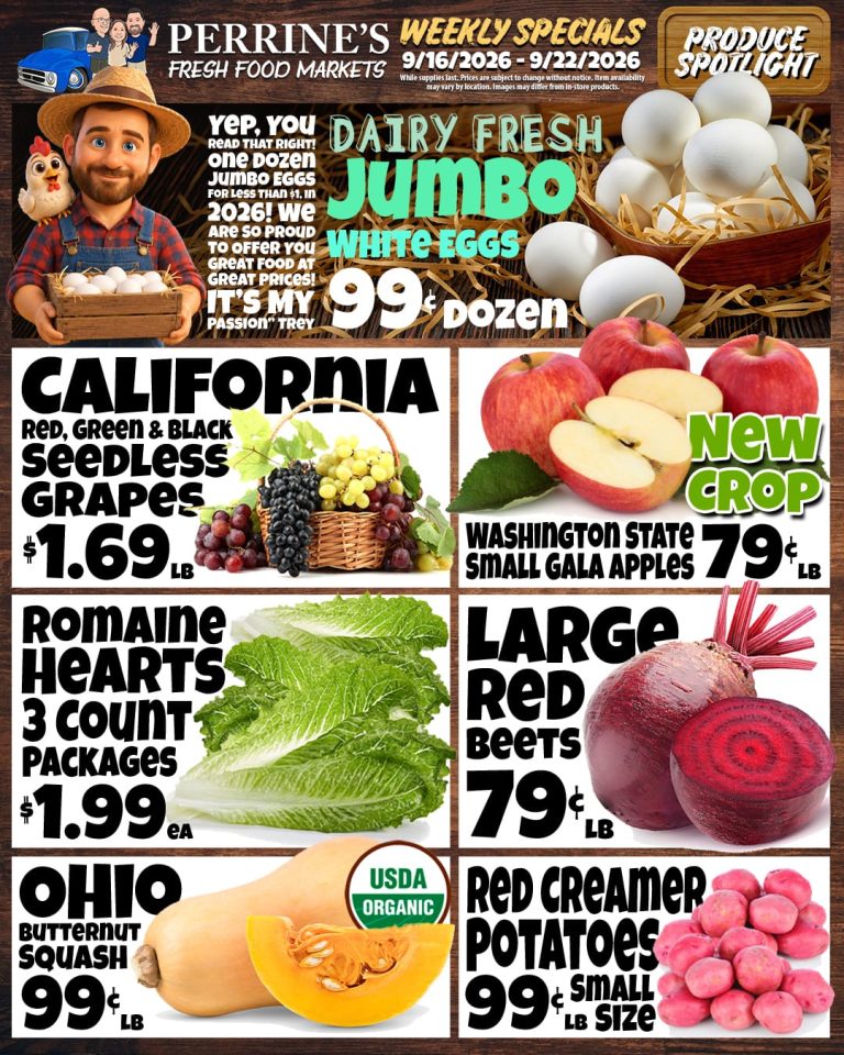 Sep 16 - Sep 22, 2026 - Weekly Specials - Produce Spotlight