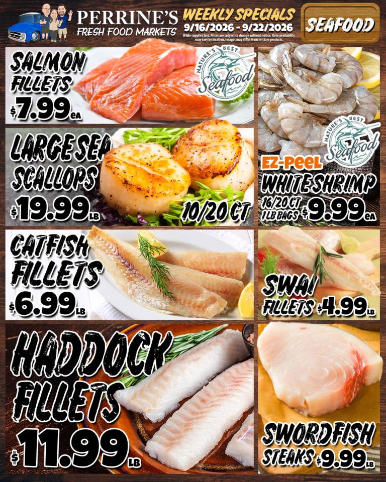 Sep 16 - Sep 22, 2026 - Weekly Specials - Seafood