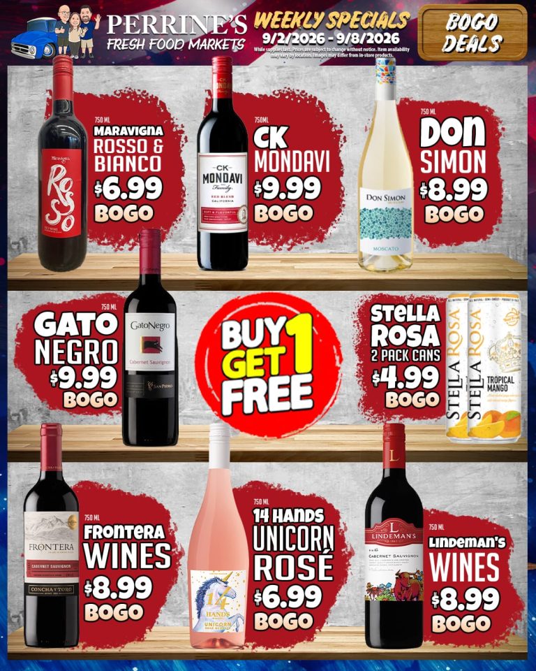 Sep 2 - Sep 9, 2026 - Weekly Specials - BOGO Wines