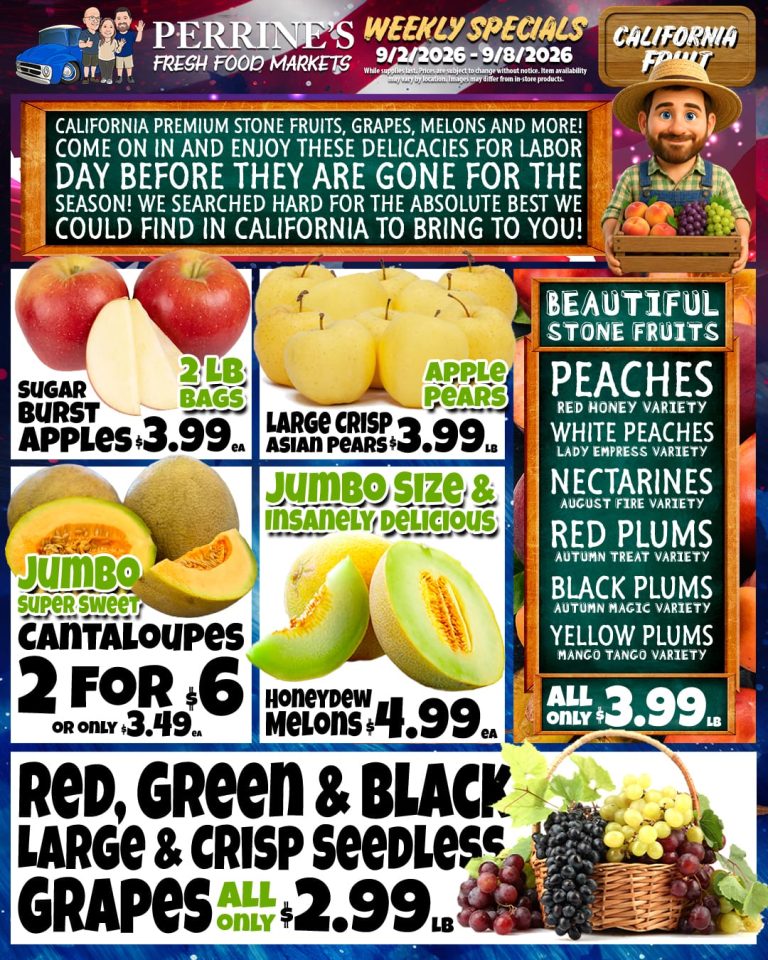 Sep 2 - Sep 9, 2026 - Weekly Specials - California Fruits