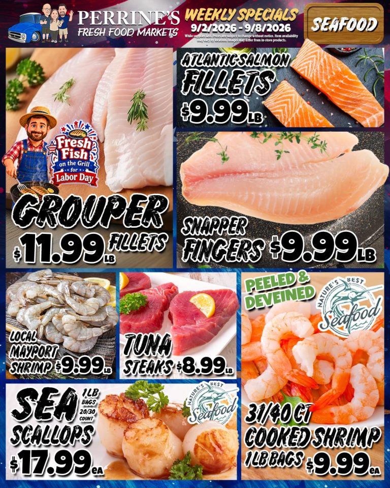 Sep 2 - Sep 9, 2026 - Weekly Specials - Seafood