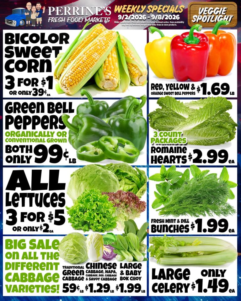 Sep 2 - Sep 9, 2026 - Weekly Specials - Veggie Spotlight