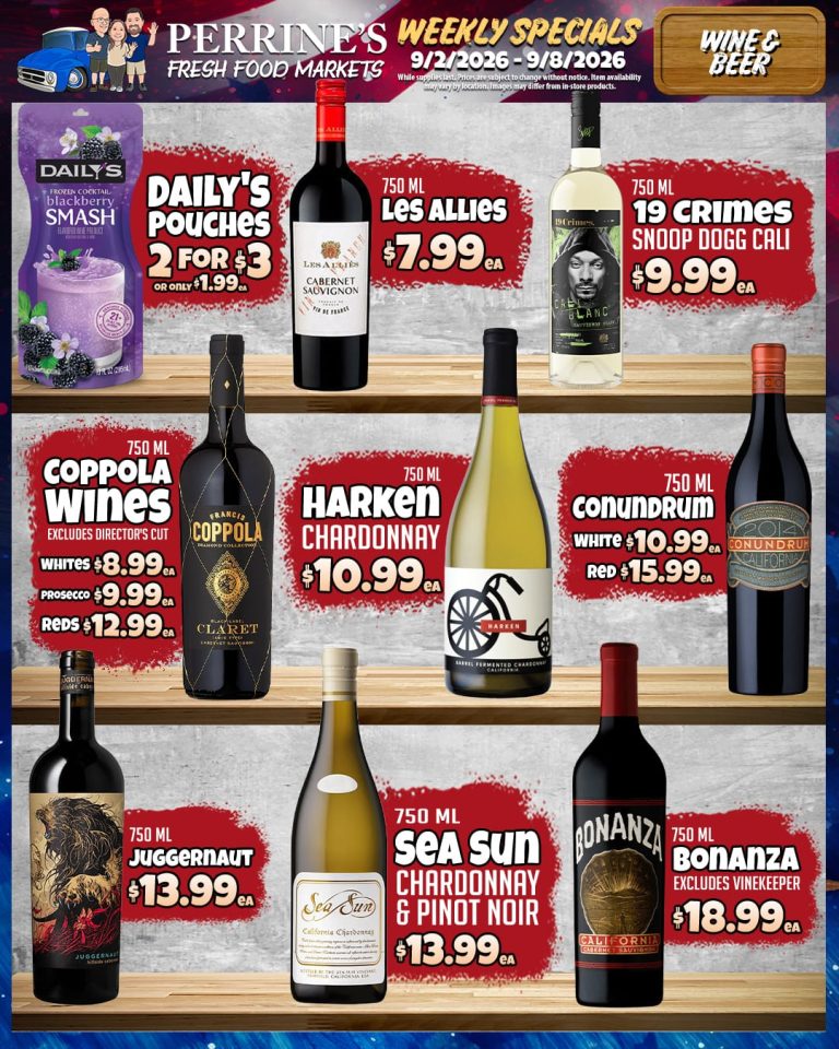 Sep 2 - Sep 9, 2026 - Weekly Specials - Weekly Wines