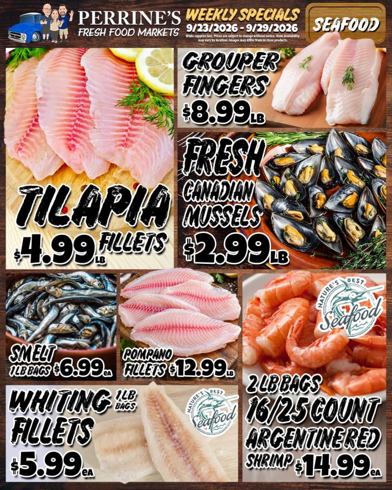 Sep 23 - Sep 29, 2026 - Weekly Specials - Seafood