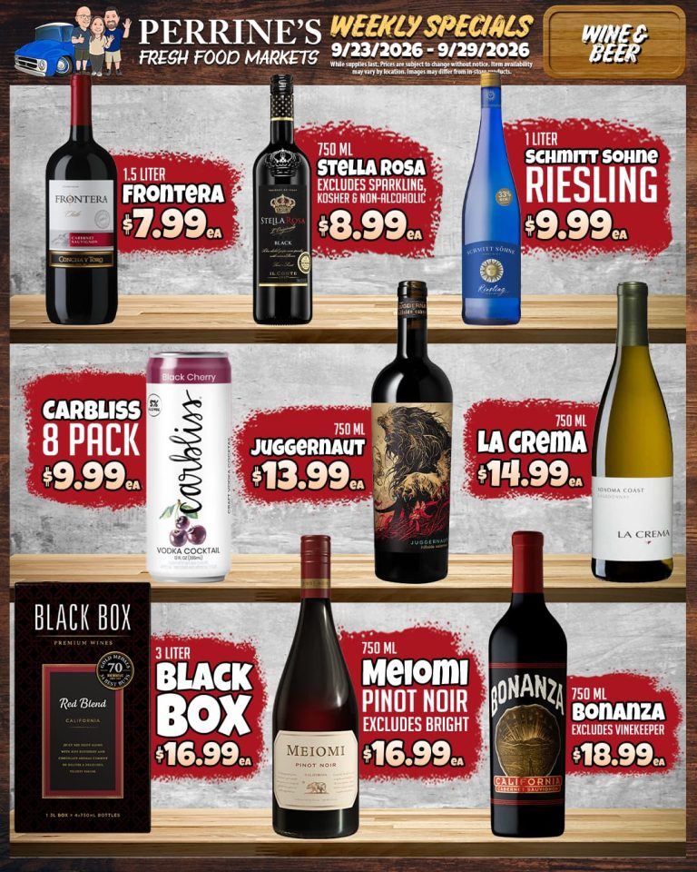 Sep 23 - Sep 29, 2026 - Weekly Specials - Weekly Wine