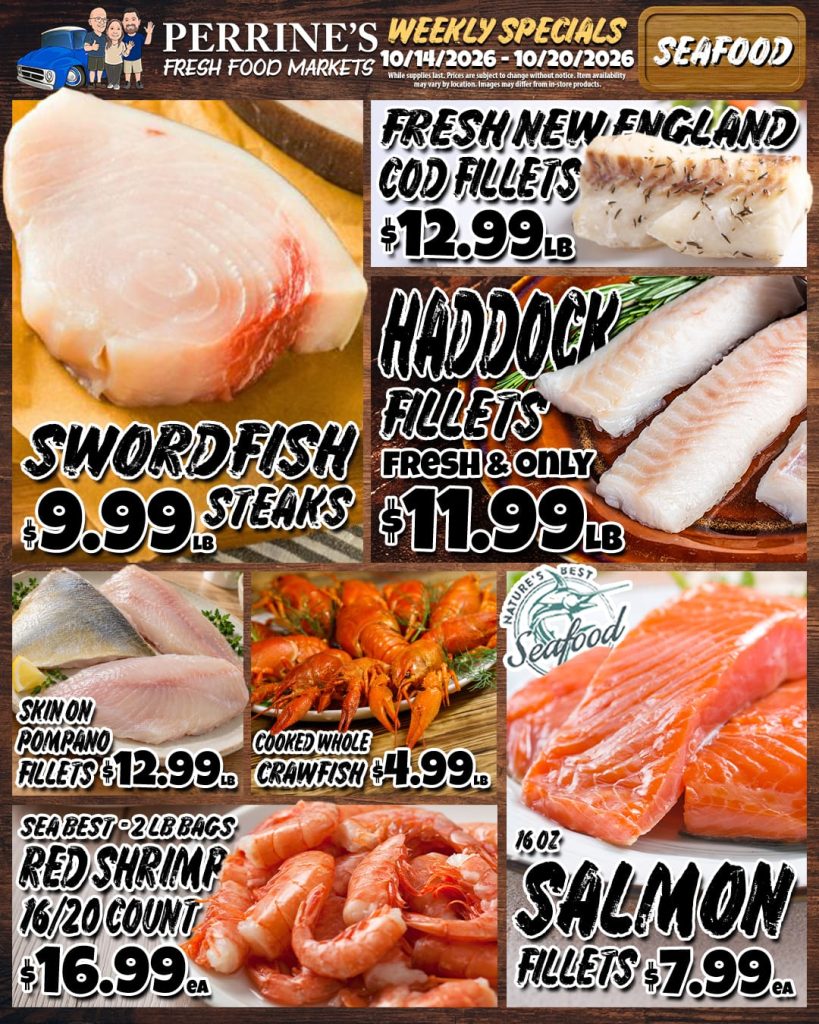 Oct 14 - Oct 20, 2026 - Weekly Specials - Seafood