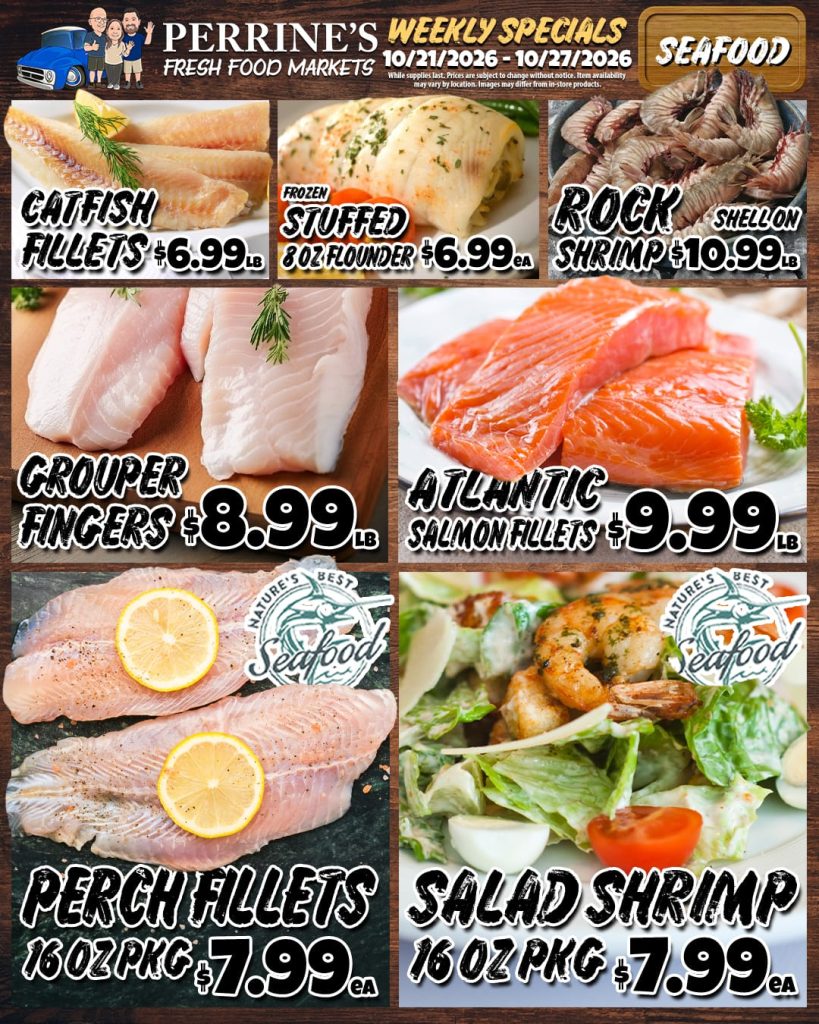 Oct 21 - Oct 27, 2026 - Weekly Specials - Seafood